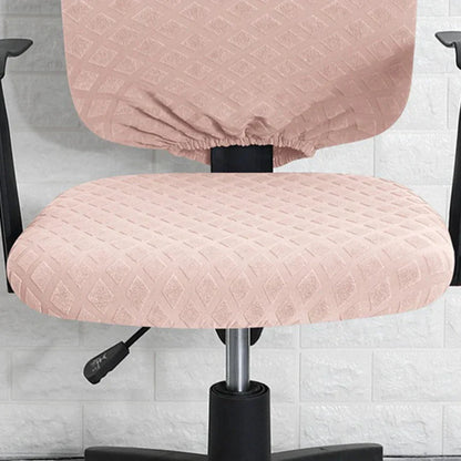 Avelena | Spandex elastischer Bürostuhlbezug Jacquard Sitzbezüge Ananas Gitter Fleece Schutzhülle elastischer Computer Sitzschutz