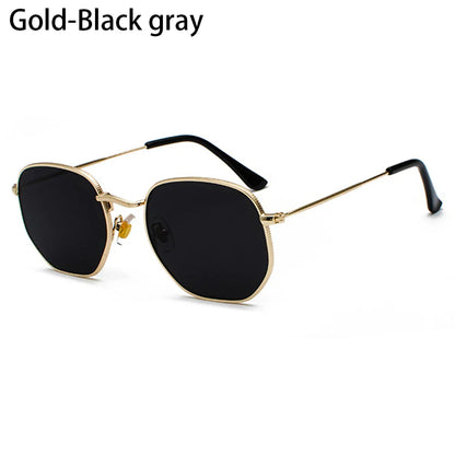 Avelena | Polygon Metall Quadrat Sonnenbrille