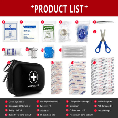 Avelena | 91-Teiliges Erste Hilfe Kit Safekit Pro