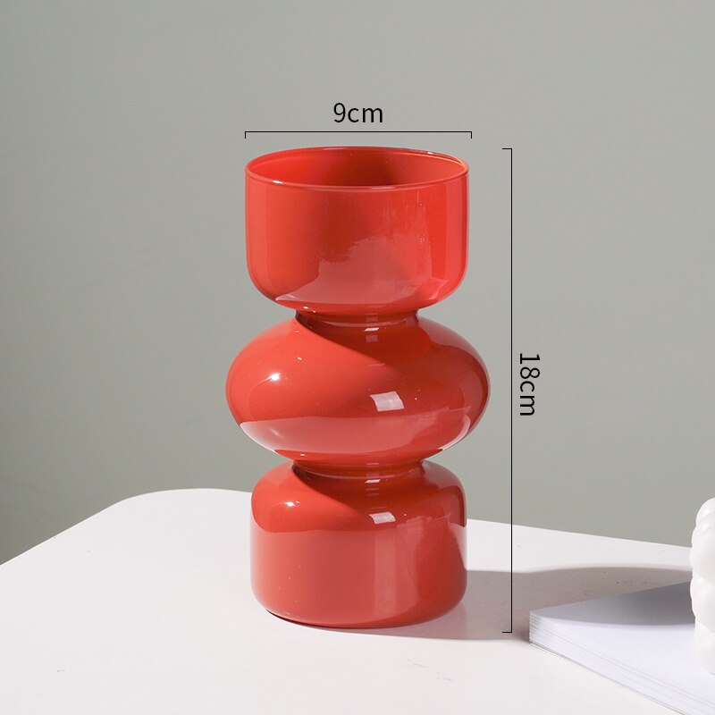 Avelena | Glas Tier Vase - Mehrfarben