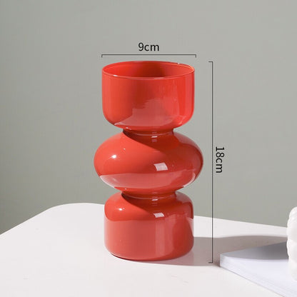 Avelena | Glas Tier Vase - Mehrfarben