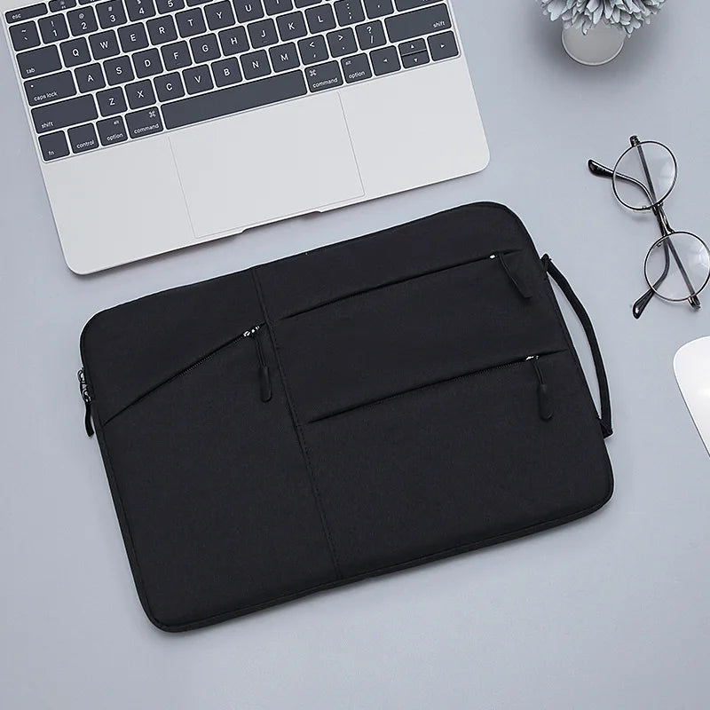 Avelena | Slim Wasserdichte Laptoptasche mit Mehreren Reißverschlüssen