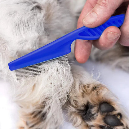 Avelena | Katzen- und Hunde Bürste und Flohkamm Set