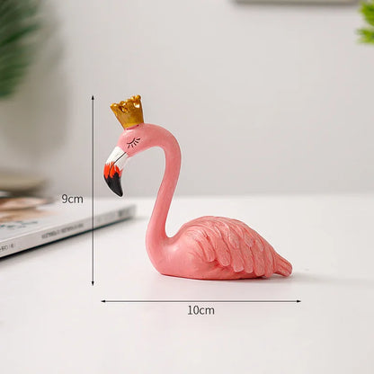 Avelena | Nordic Flamingo Figurine Figure Statue Sculpture Living Room Office Wedding Party Ornaments Home Decor Decoration Accessories