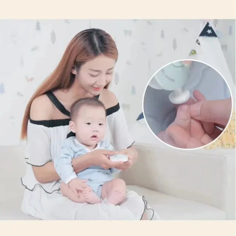 Avelena | Elektrischer Baby-Nageltrimmer, Säuglings-Maniküre-Werkzeug, Kinder-Nagelpolierwerkzeug, Neugeborenen-Hygieneset mit Nagelknipser