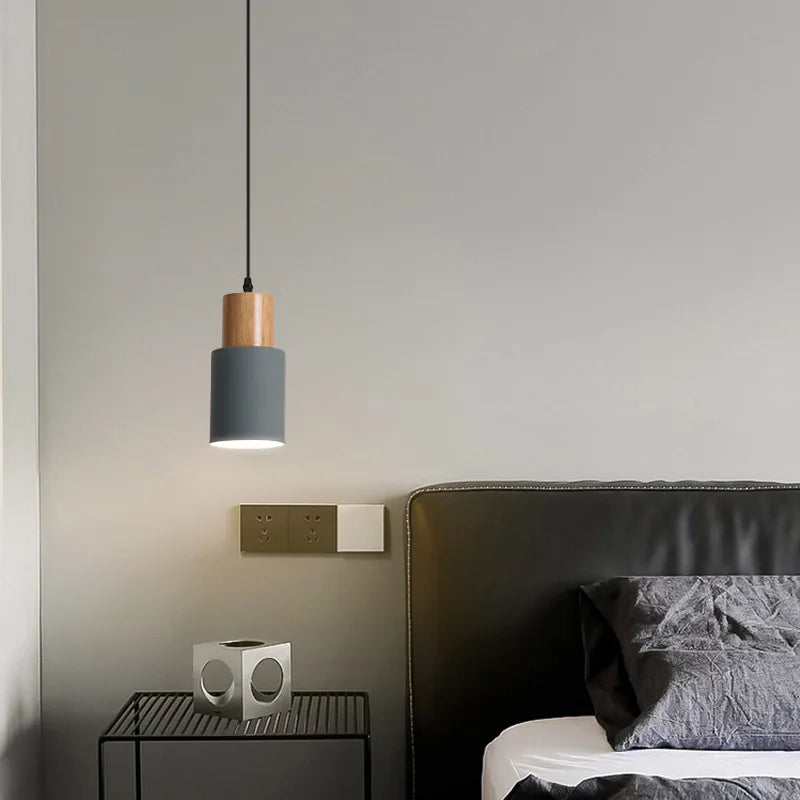 Avelena | Nordische LED-Pendelleuchten aus Metall und Holz - Moderne Hängelampen für Esszimmer und Küche