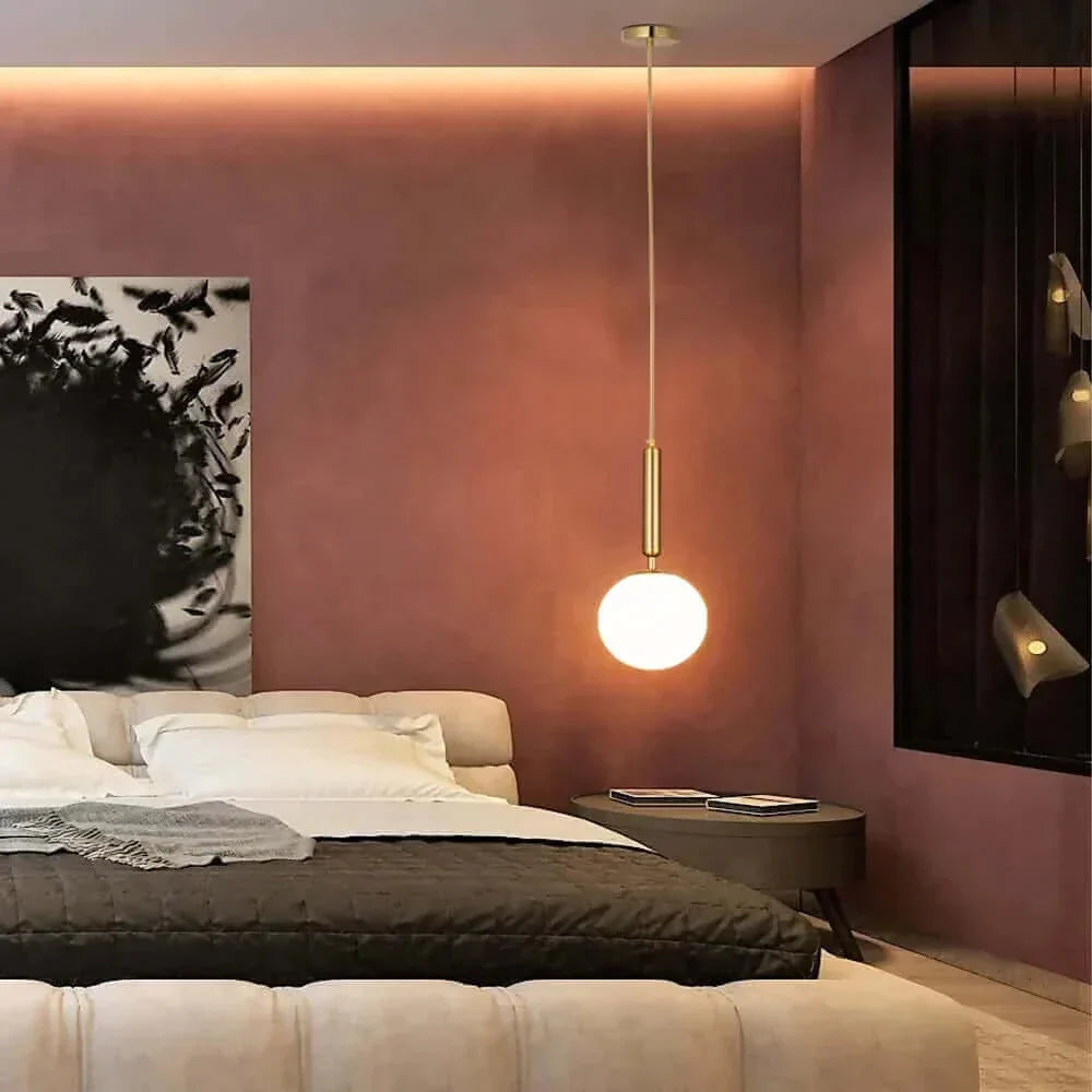 Avelena | Mid-Century Modern Glas Ball Pendelleuchte