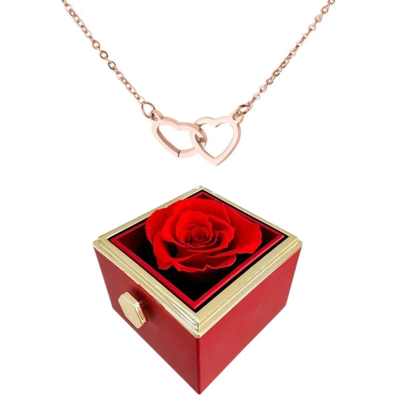Avelena | Mit Zwei Herzen Und Einer Rotierenden Rosen Geschenkbox