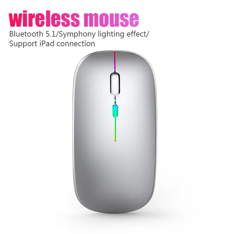 Avelena | Stille Rgb Wireless Maus - Ergo Design
