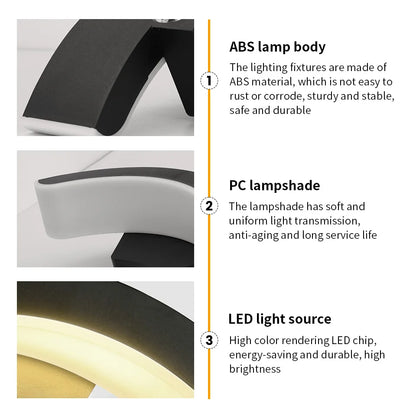 Avelena | Lumenera LED Wandleuchte | Modernes Design | Warmweißes Licht | Für Innen & Außen