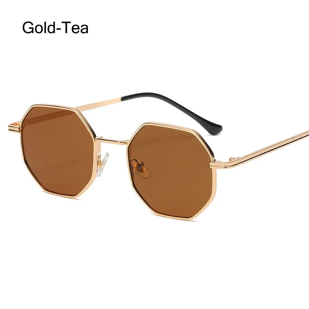 Avelena | Polygon Metall Quadrat Sonnenbrille