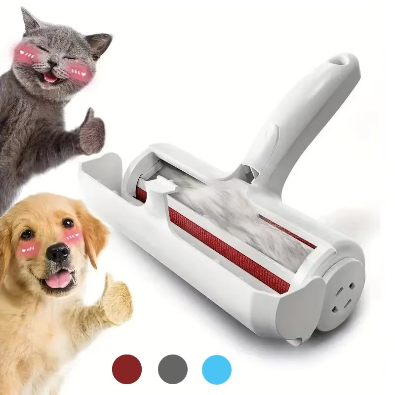 Avelena | Wiederverwendbares Tierhaareentfernungs-Mitt und selbstreinigendes Roller-Set für Möbel, Couch und Teppich