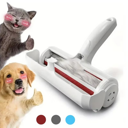 Avelena | Wiederverwendbares Tierhaareentfernungs-Mitt und selbstreinigendes Roller-Set für Möbel, Couch und Teppich