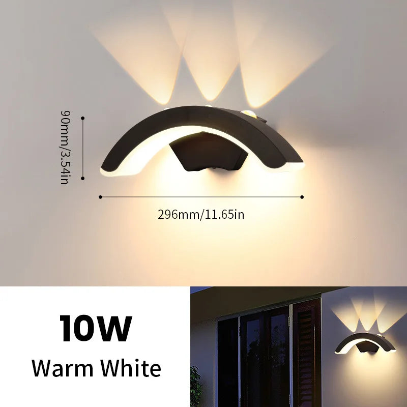 Avelena | Lumenera LED Wandleuchte | Modernes Design | Warmweißes Licht | Für Innen & Außen