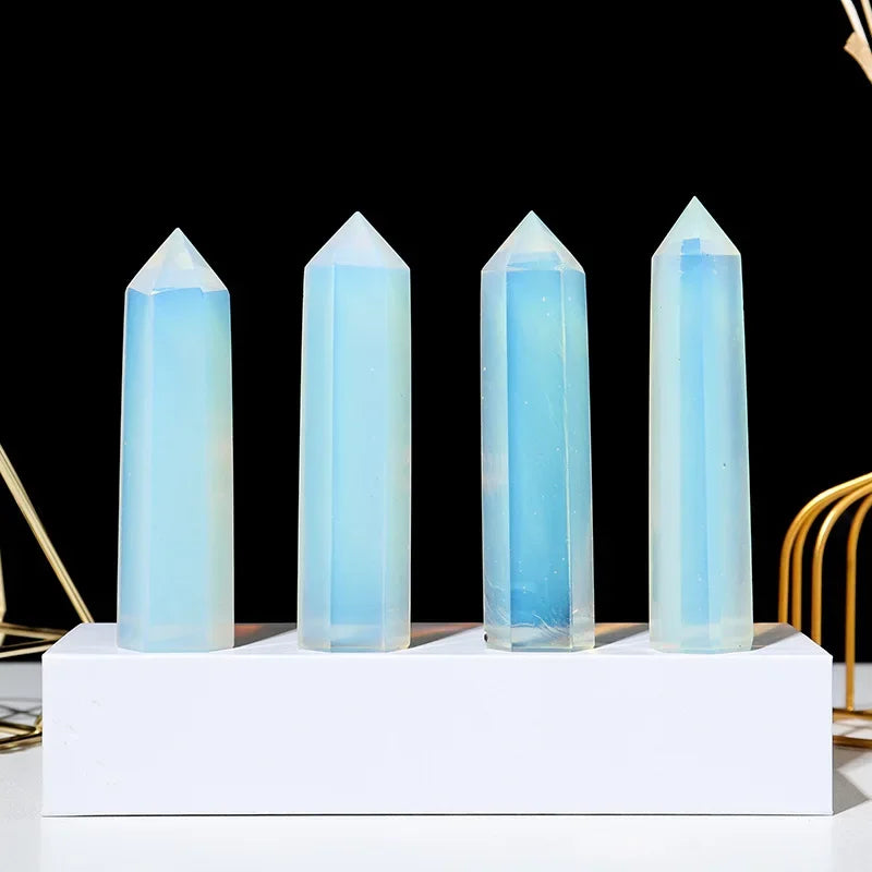 Avelena | Energora Kristall-Obelisk | Echter Naturquarz | Für Meditation & Chakra-Heilung | Spirituelles Dekoobjekt