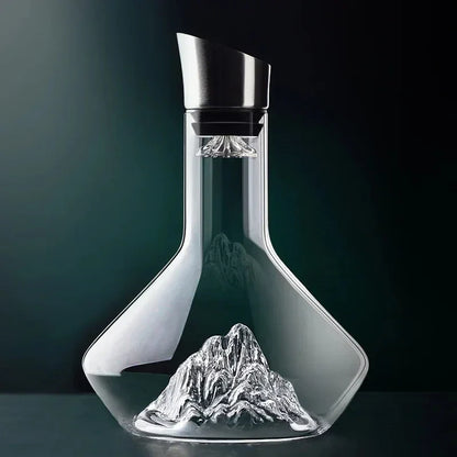Avelena | 1500ml Iceberg Dekanter Kreatives Bleifreies Kristallmaterial Luxus Hochwertige Wohn-Rotwein Weine Verteiler Dekanter Weinkrug