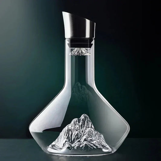 Avelena | 1500ml Iceberg Dekanter Kreatives Bleifreies Kristallmaterial Luxus Hochwertige Wohn-Rotwein Weine Verteiler Dekanter Weinkrug