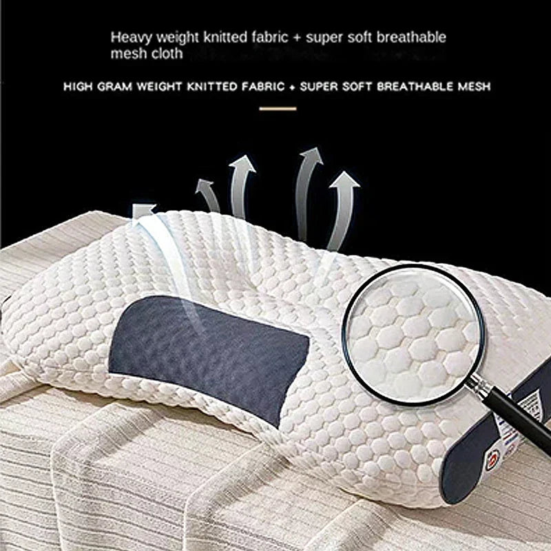 Avelena | Orthopädisches Nackenkissen mit umgekehrter Traktion für einen Patienten, 48 x 74 cm