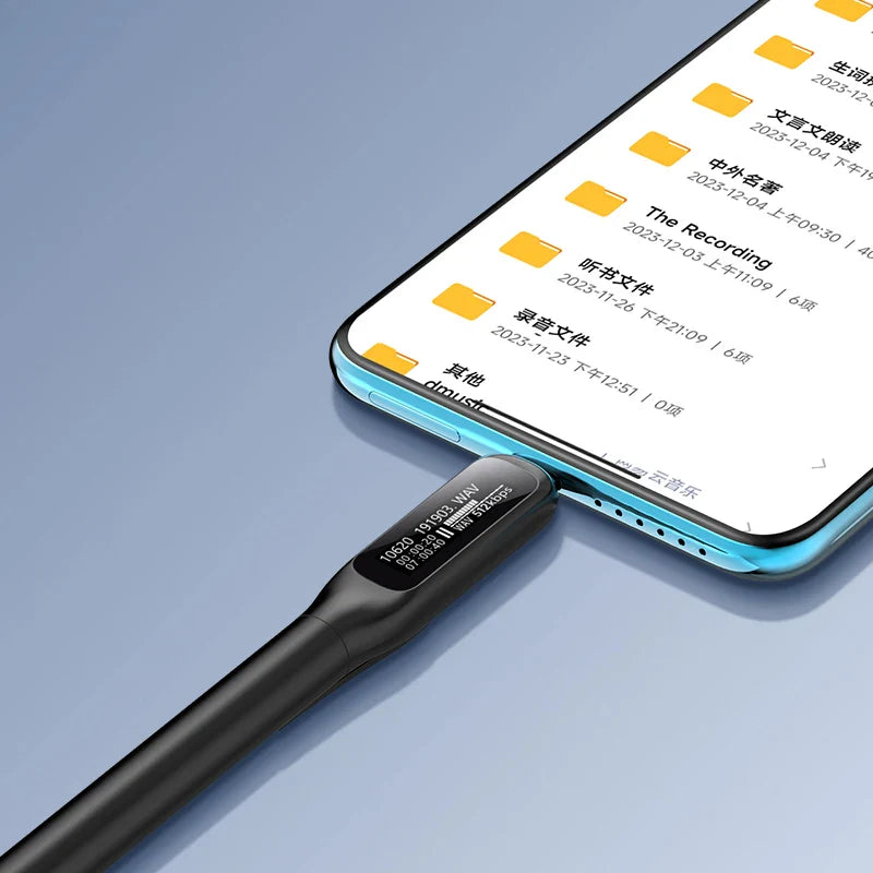 Avelena | Digital Voice Recorder Pen mit OLED-Bildschirm & MP3-Wiedergabe – NotePro L65