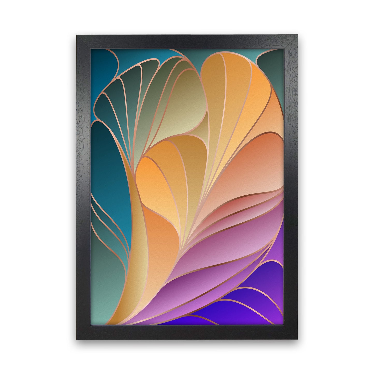 Avelena | Farbenfrohe Art Deco IV Kunstdigitaldruck