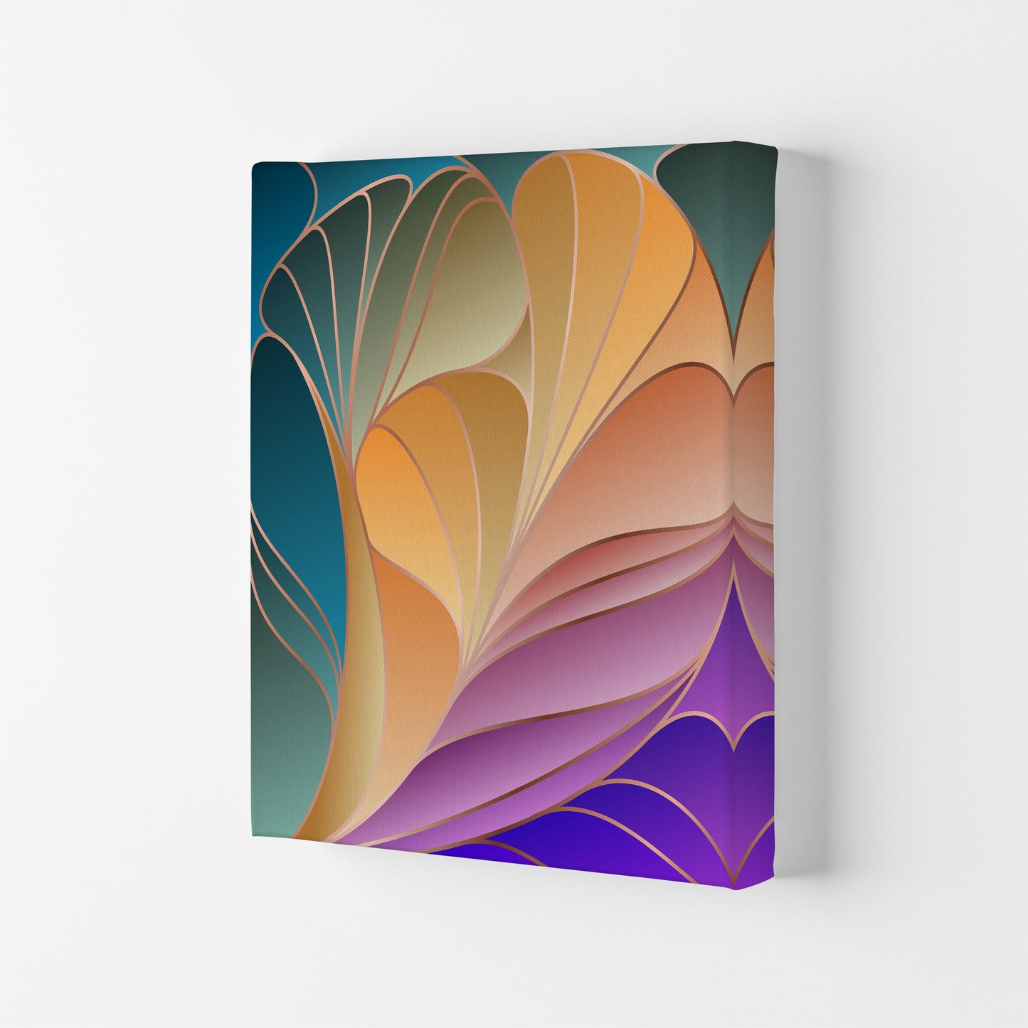 Avelena | Farbenfrohe Art Deco IV Kunstdigitaldruck