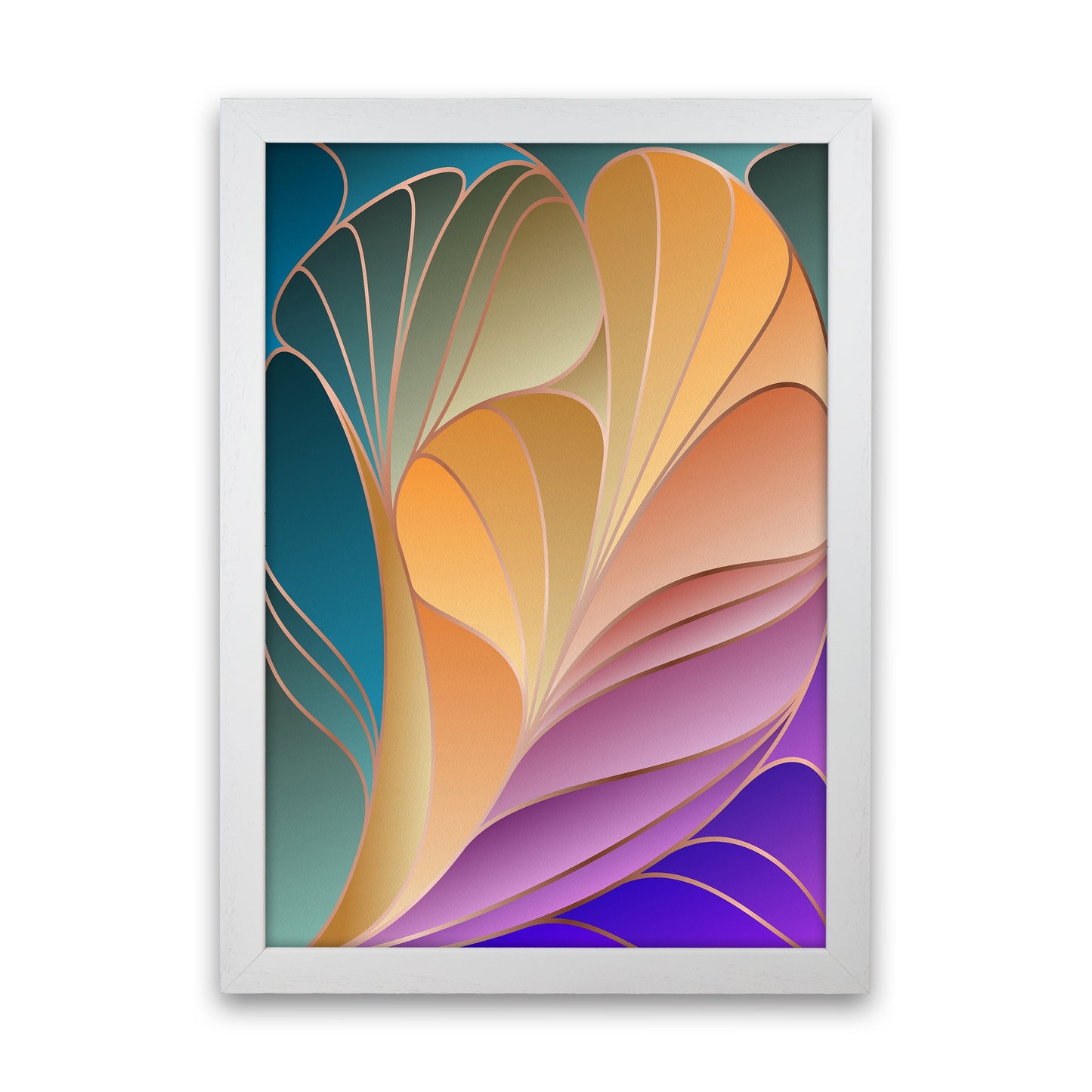 Avelena | Farbenfrohe Art Deco IV Kunstdigitaldruck