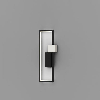 Avelena | Minimalistische Kreative Quadratische Rahmen Eisen Silikon LED Wandlampe