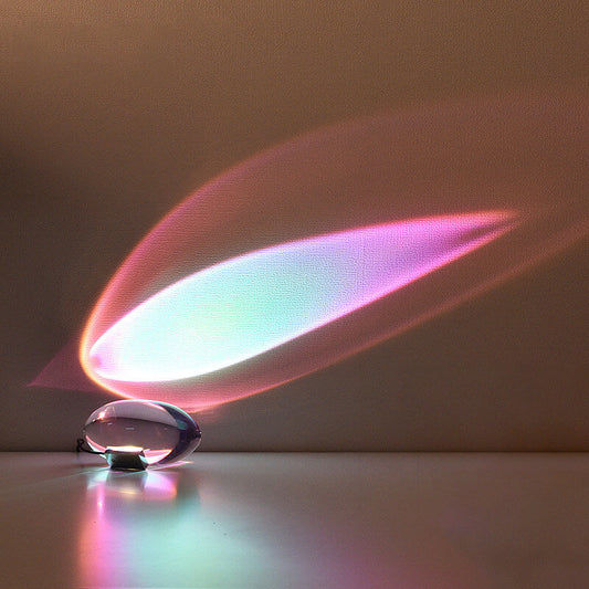 Avelena | Kreative Kristallprojektion Engel-Augen-LED-Tischlampe