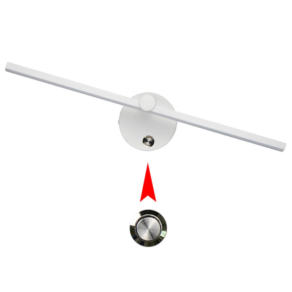 Avelena | Nordic Minimalist Aluminium Lange Bar Schalter LED Spiegel Wandleuchte Lampe