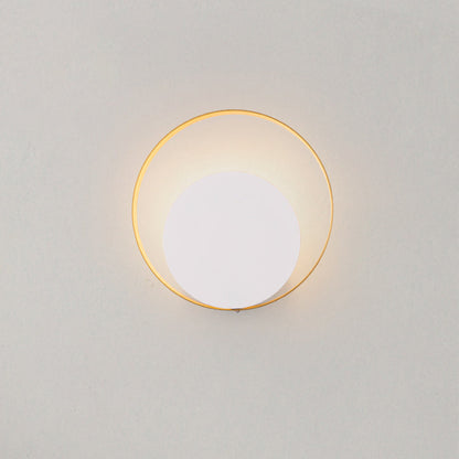 Avelena | Moderne Minimalistische Eisen Kreis Ring 1-Licht Wand Sconces Lampe Für Schlafzimmer