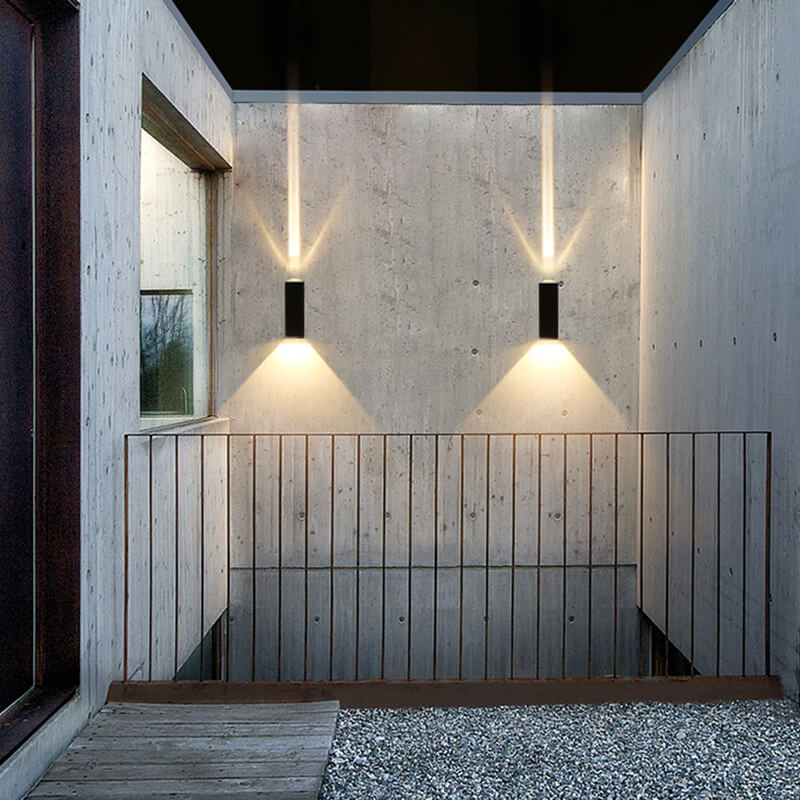 Avelena | Moderne wasserdichte LED-Außenwandleuchte – rechteckige Aluminiumleuchte