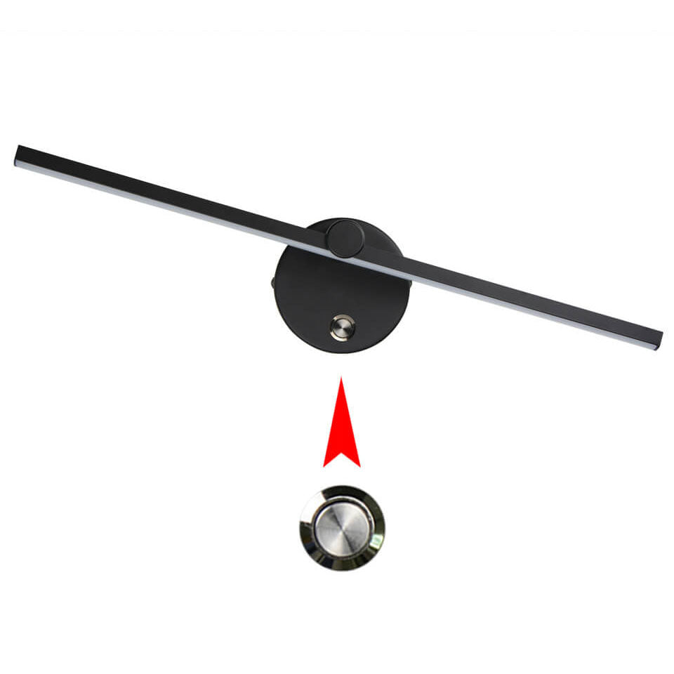 Avelena | Nordic Minimalist Aluminium Lange Bar Schalter LED Spiegel Wandleuchte Lampe