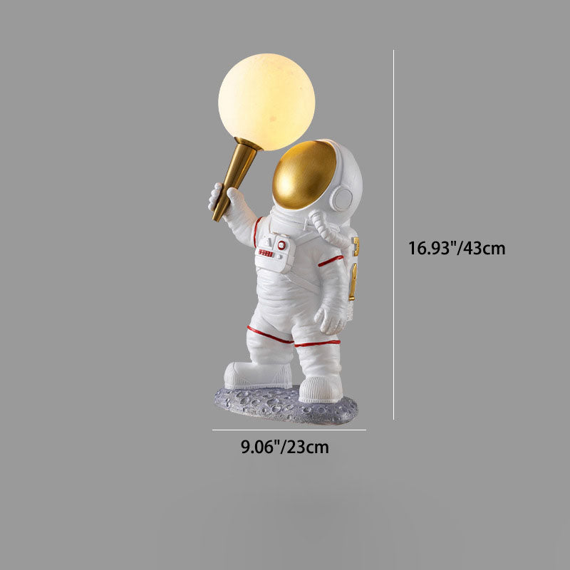 Avelena | CosmoBuddy Astronaut Wandlampe | Kreatives Design | Resin & ABS | LED Schlafzimmerlicht