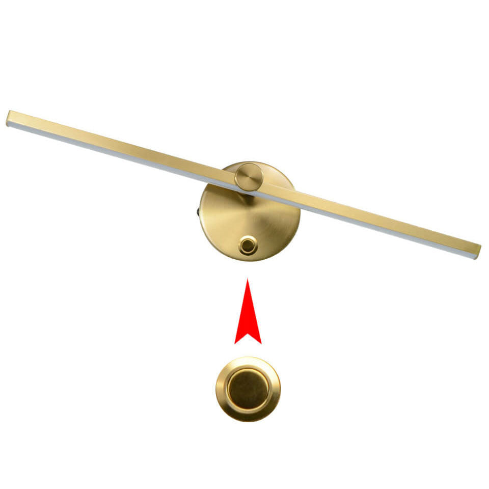 Avelena | Nordic Minimalist Aluminium Lange Bar Schalter LED Spiegel Wandleuchte Lampe