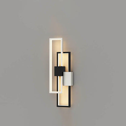 Avelena | Minimalistische Kreative Quadratische Rahmen Eisen Silikon LED Wandlampe