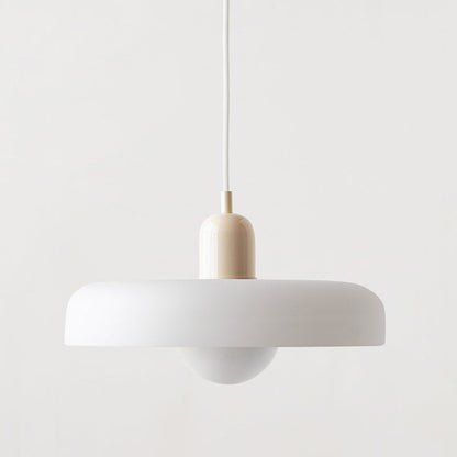 Avelena |  Pendelleuchte aus farbigem Glas | Elegante Hängeleuchte im Bauhaus-Stil | Designlampe für Wohnzimmer & Esszimmer