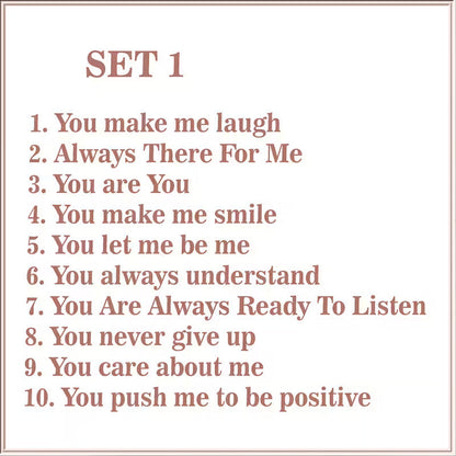 Avelena | "Gründe, warum du mein Freund bist" Freundschaftsgeschenk