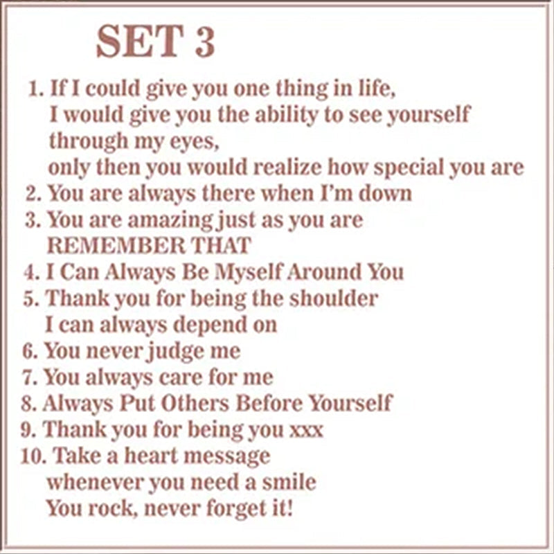 Avelena | "Gründe, warum du mein Freund bist" Freundschaftsgeschenk