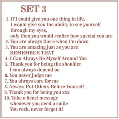 Avelena | "Gründe, warum du mein Freund bist" Freundschaftsgeschenk