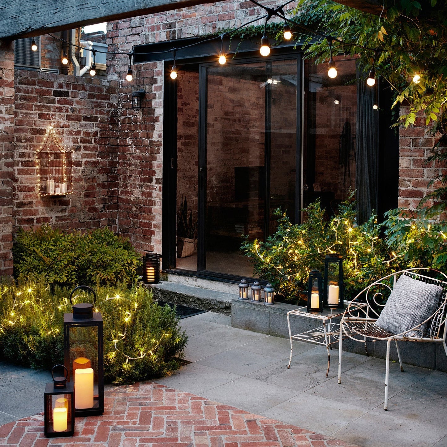 Avelena | 100er LED Micro Solar Lichterkette warmweiß