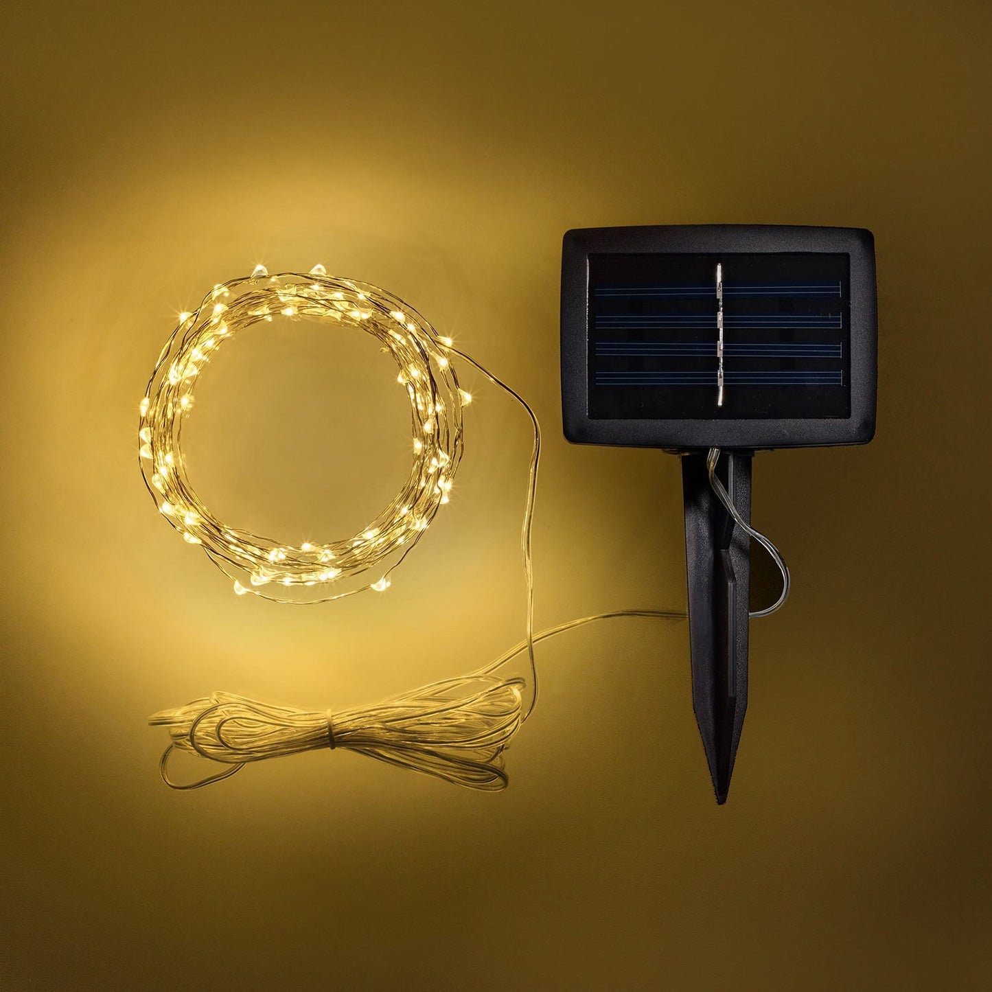 Avelena | 100er LED Micro Solar Lichterkette warmweiß