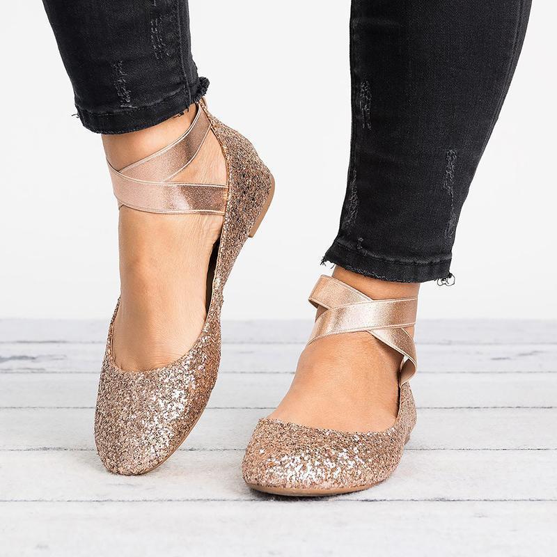 Avelena | Frauen Pu Nubuck Flache Freizeit Ballerina Schuhe