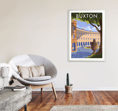 Avelena | Buxton Crescent Derbyshire Reise Kunstdruck