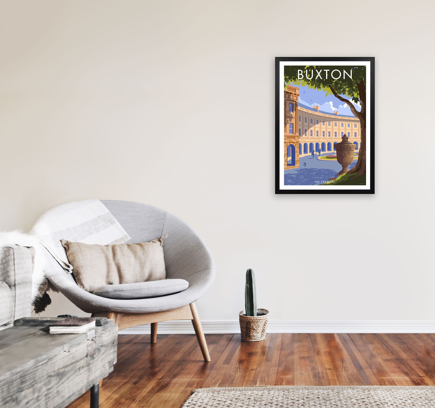 Avelena | Buxton Crescent Derbyshire Reise Kunstdruck
