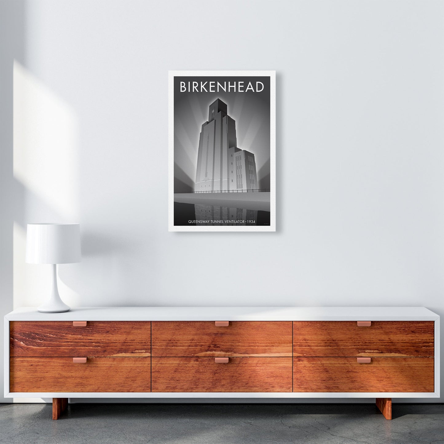 Avelena | Birkenhead Queensway Tunnel Reise Kunstdruck von Stephen Millership