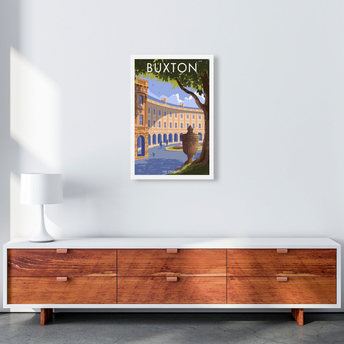 Avelena | Buxton Crescent Derbyshire Reise Kunstdruck