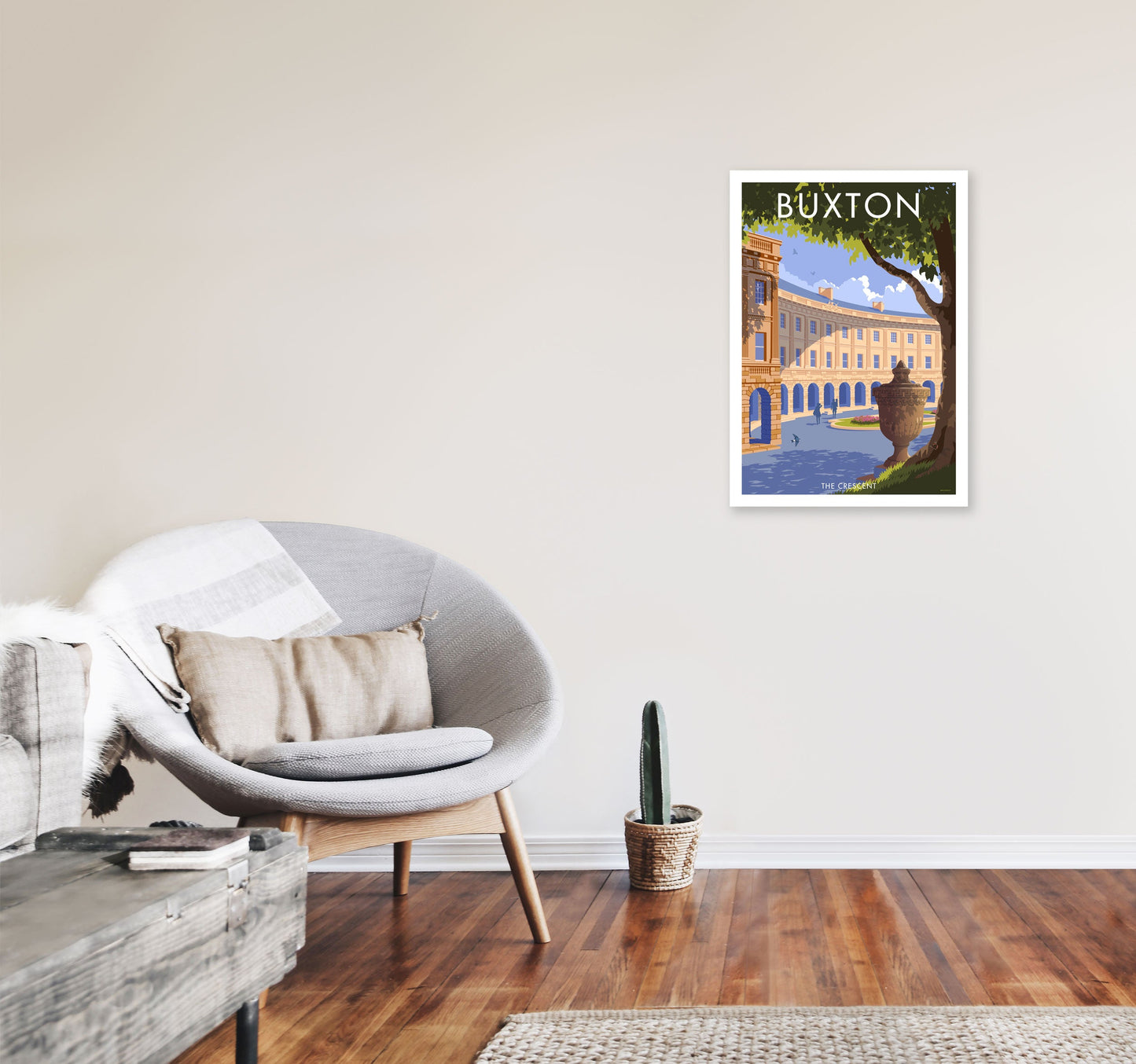 Avelena | Buxton Crescent Derbyshire Reise Kunstdruck
