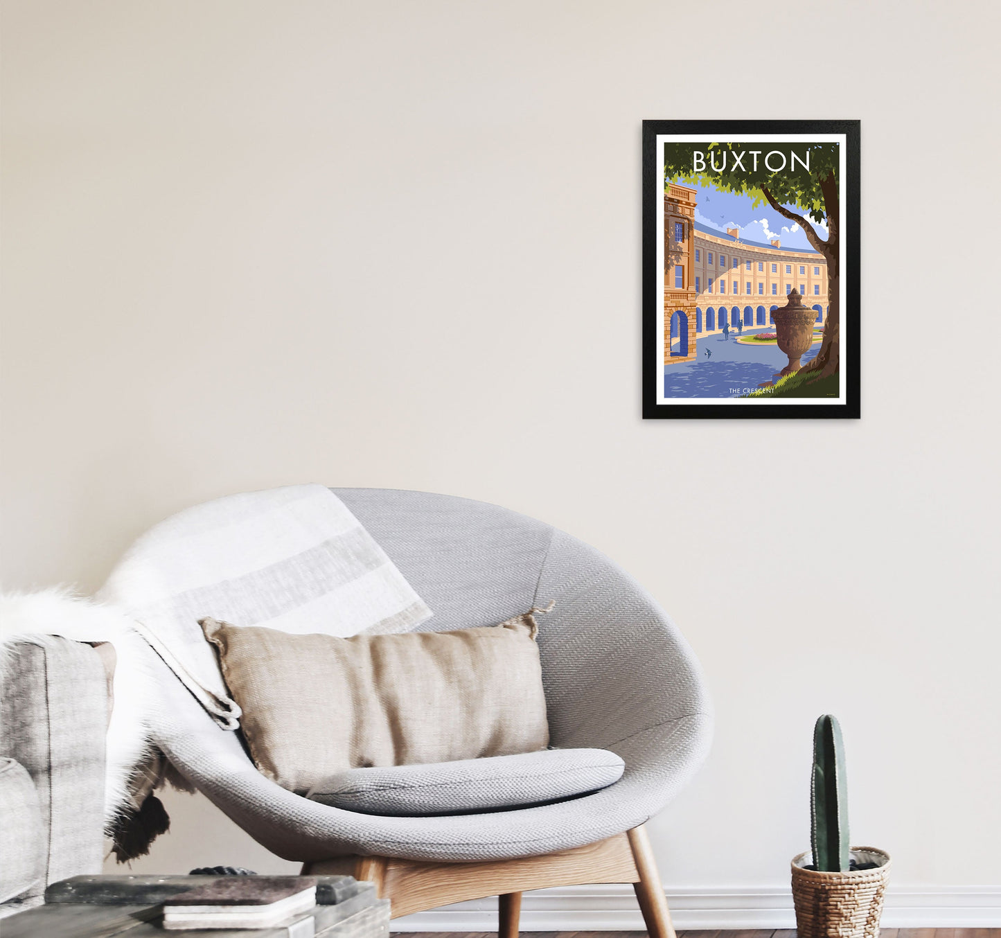 Avelena | Buxton Crescent Derbyshire Reise Kunstdruck