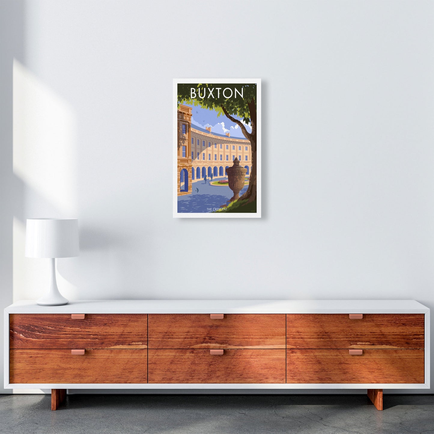 Avelena | Buxton Crescent Derbyshire Reise Kunstdruck