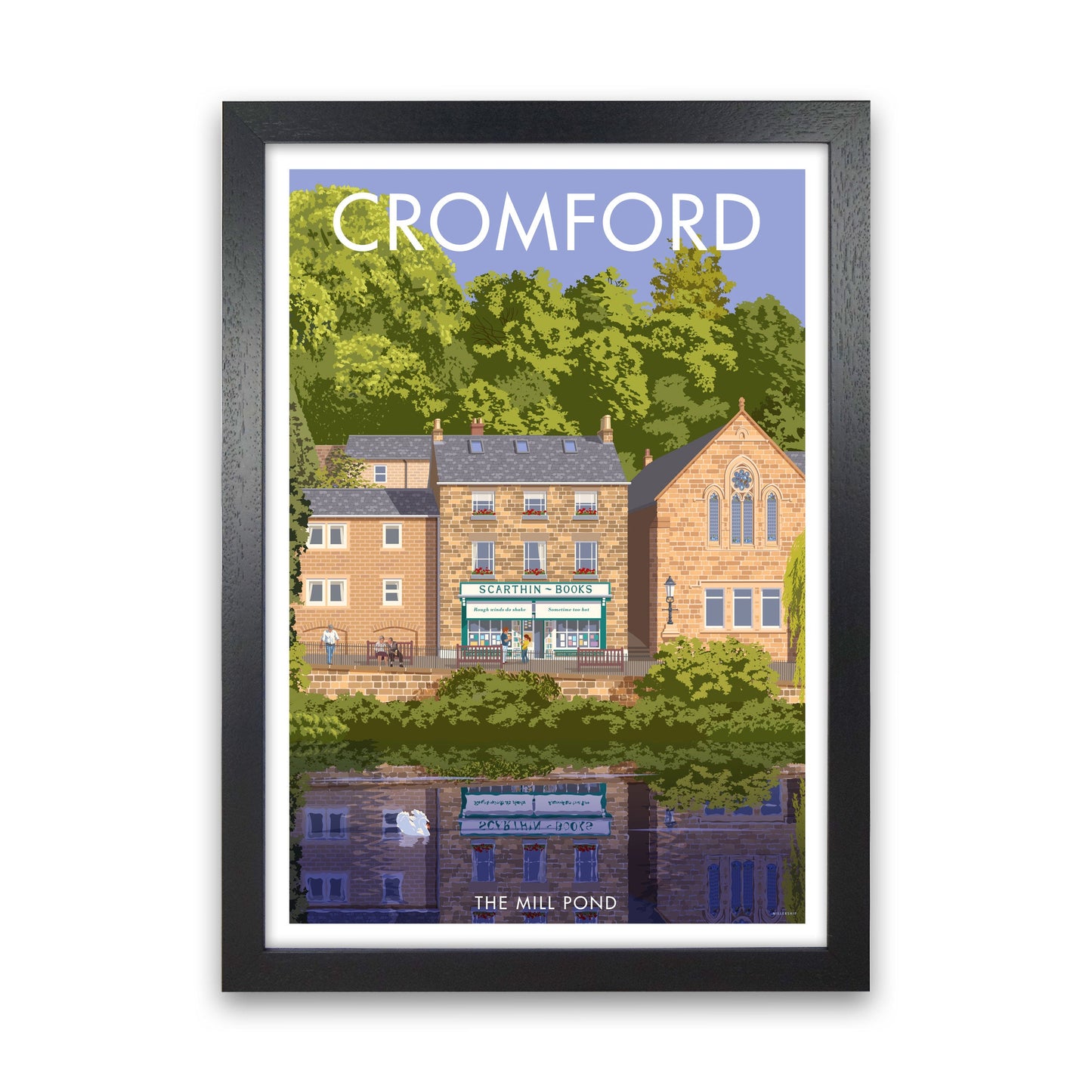 Avelena | Cromford Derbyshire Reise Kunstdruck
